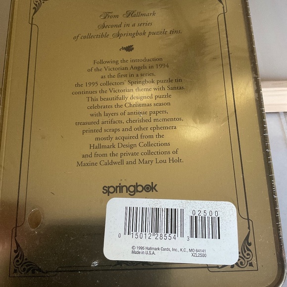 Hallmark Victorian Santas 1995 Second In A Series Sealed Collectible Tin - Picture 9 of 11